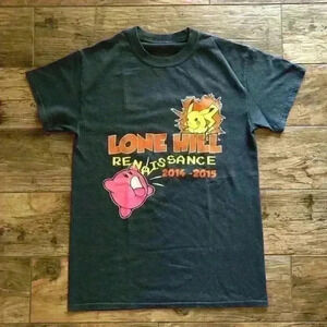 School pikachu dark gray short sleeve shirt medium